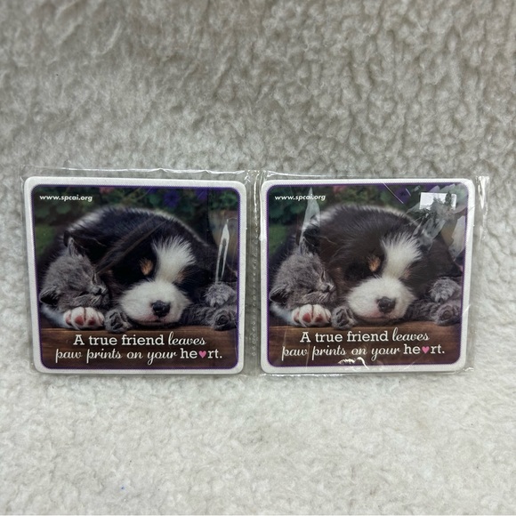 SPCA humane society bundle tote bag 2 coasters frame card lunch bag READ - Picture 8 of 12